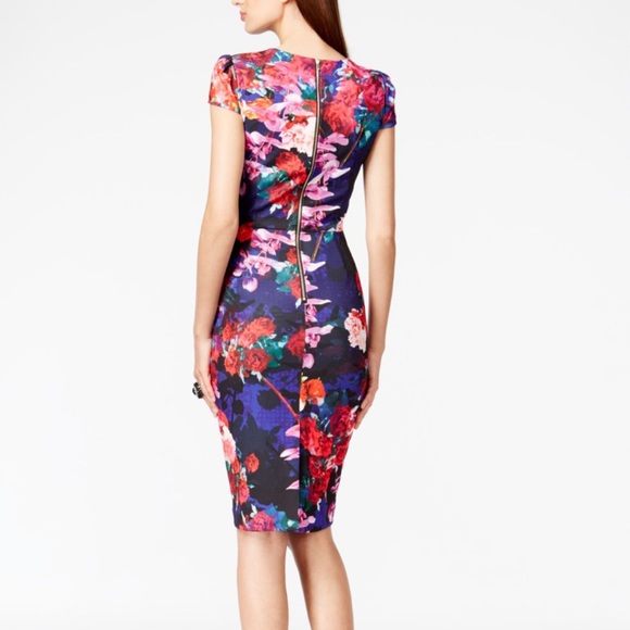 Betsey Johnson Floral Print Sheath Dress - Picture 2 of 9